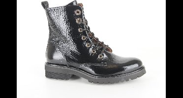 Zwarte Piedi Nudi Veterboots Lak Wijdte G