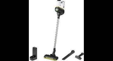 Kärcher VC 6 Cordless ourFamily Steelfstofzuiger - Draadloos en zonder zak - Accu looptijd 50 minuten - HEPA filter - LED vloerzuigmond - Geschikt voor harde vloeren zoals steen, laminaat, linoleum, PVC maar ook tapijt