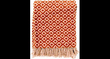 ISABELLA | Plaid 150x200 cm | Potters Clay | Oranje | Multicolor | Hoii