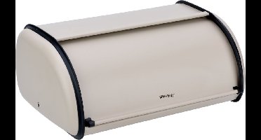 Kinghoff 1754 - Kleine Broodtrommel - RVS - Creme - Retro - 36x24x15 cm