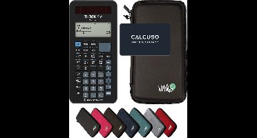 TI-30X Pro MathPrint incl. WYNGS Beschermhoes Zwart - Wetenschappelijke Rekenmachine - Basis Pakket