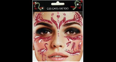 Gezicht sticker Flamingo