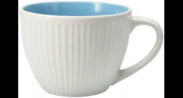 Koopman - Grote Keramische Mok - 600ml - Blauw; Geel; Roze