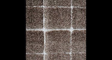 VT Wonen Blocks Vloerkleed - Warm Bruin - 80 x 240 cm