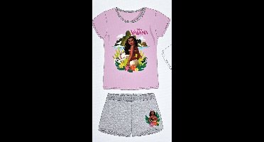 Disney Vaiana Shortama Roze Grijs Maat 104