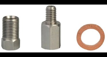 Connector, compressie moer en pakking Elvedes M6
