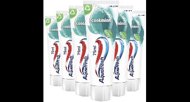 Aquafresh Tandpasta Coolmint - 6 x 75 ml - Voordeelverpakking