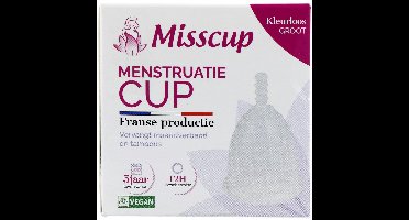 Eco Conseils Misscup Menstruatie Cup Groot Kleurloos (1 stuk)