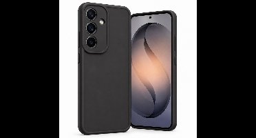 Geschikt voor Samsung Galaxy S26 Hoesje - Siliconen Matte Back Cover - Zwart