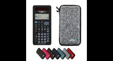 TI-30X Pro MathPrint incl. WYNGS Beschermhoes Lichtgrijs - Wetenschappelijke Rekenmachine - Basis Pakket
