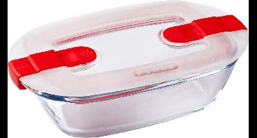 Cook &, Heat Voedelcontainer Rechthoek met Deksel 17 x 10cm