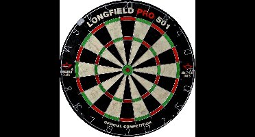 Dartbord Pro 501 – Chinees Sisal – Ronde Bedrading – Staple-Free Bullseye – Wedstrijdbord – Longfield