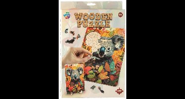 Creative Craft Group houten puzzel koala - unieke vormen - 130 stukjes.