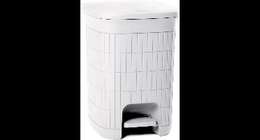 Pedaalemmer 'Domus' - 20 liter - Dust White – Gerecycled kunststof