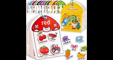 Montessori Busy Book – Sorteerspeelgoed op kleur voor peuters (3-5 jaar) | Educatief speelgoed voor kinderen met autisme | Leeractiviteiten voor de kleuterschool | Sensorische en fijnmotorische matchingspellen | Cadeau-idee voor jongens en meisjes