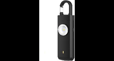 Oplaadbaar 130dB Persoonlijk Veiligheidsalarm met LED-Licht - Anti-Wolf Nood Sleutelhanger Alarm