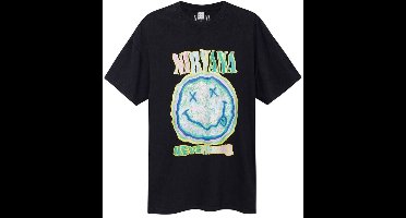 Nirvana Amplified Collection - Scribble Heren T-shirt - houtskool - M
