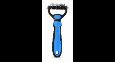 Ondervacht kam - Blauw - 2-zijdig - Anti-klit - Voor hond en kat