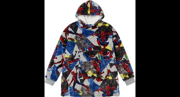 SpiderMan Hoodie Fleece deken, Jump - Kind (One Size ) - Polyester
