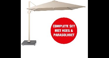 Halifax Zweefparasol Set 300x300 - Ivory