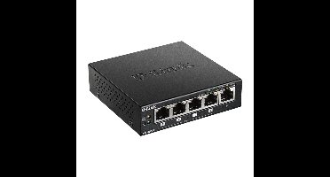 D-Link DGS-1005P/E - Netwerkswitch - 5 Poorten - PoE+