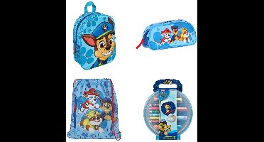 Paw Patrol back to school set; 3D rugzak, etui, gymtas en schrijfwarenset
