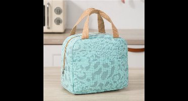 Lunchbox voor dames - heren en volwassenen, geïsoleerde lunchtas voor werk, picknick of reizen, schattig, herbruikbaar, lichtgewicht, duurzaam - Groen