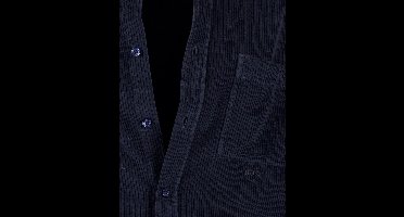 Overshirt Boss orange donkerblauw effen borstzak
