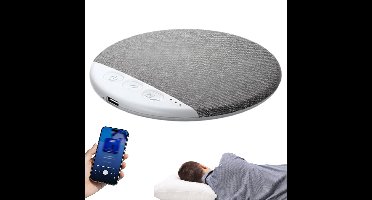 Pillow Speaker, 2026 Nieuwe Bluetooth Kussenluidspreker, Mini Botgeleiding Slaaphulp Met Stereo Bas En Witte Ruis, Ultra-Dunne Stereo Bas, Voor Volwassen Gespecialiseerde Slaapoordopjes, Grijs