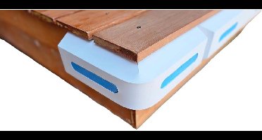 BREG Steigerfender - EVA foam - hoek 50 x 8 x 6 cm - waterdicht - Wit