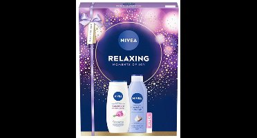 Nivea Relaxing Moments of Joy - Geschenkset - Douchegel, Body Lotion en Lipbalm