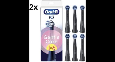 Oral B iO Gentle Care Opzetborstels - Zwart - 2 x 6 stuks
