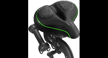 Neusloze fietszadel voor mannen en vrouwen - 6 cm dik extra comfortabel fietszadelkussen - groot fietszadel voor fietsen, hometrainers en e-bikes - Groen