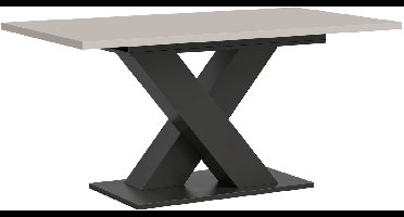 xonox.home Eettafel Motion grijs imitatie/ kasjmier imitatie B/H/D: 150x76x90 cm