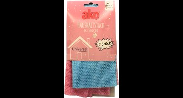 Ako Microvezeldoekjes duo-Pack | Microvezel Sponsdoekjes - Hoge Reinigingskracht zonder Schoonmaakmiddelen - Microvezeldoeken Set van 2