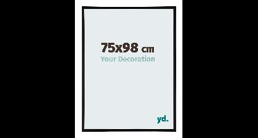 Your Decoration - Fotolijst 75x98 cm - Aluminium - Zwart Mat - Kent