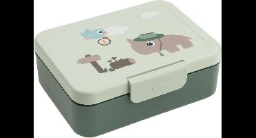 Done By Deer Lunchbox Met Verdeler - Tiny Trails - Green