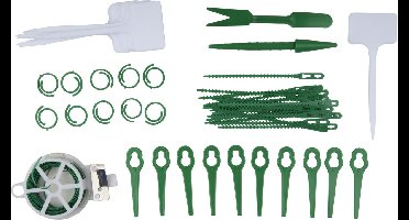 Kinzo Plant Accessoires Set – 53-delig – Plantenlabels, Plantenbinders en Tuindraad – Voor Tuinieren en Plantenverzorging