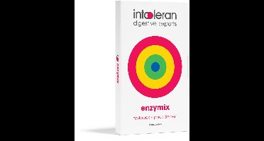 Intoleran Enzymix - Testpack 6 Capsules | Veelzijdige Enzymenmix | Helpt bij verteren van Vetten, Eiwitten, Koolhydraten en Lactose