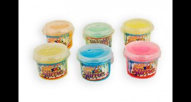 Kidsfun slijm neon kleur in emmer 500 gram speelgoed putty.