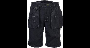 Portwest PW3 Korte Werkbroek met holsterzakken PW345 - Zwart - 33