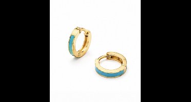 Oorbellen groen - Goudkleurig - Verguld - Roestvrijstalen oorbellen - sieraden – Cadeau tip – Hip - Trendy - cadeau