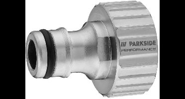 Parkside performance Tuinslang aansluiting - kraanaansluiting - metaal - 26,5mm / G3/4" - standaard clicksyteem