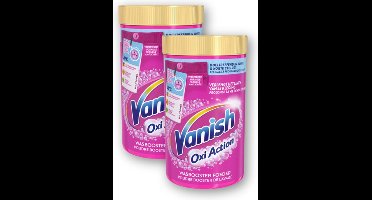 Vanish Oxi Action roze waspoeder Powder Pink - Vlekverwijderaar voor gekleurde was - 3KG (2 x 1.5KG)