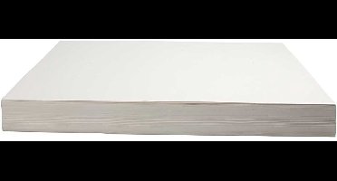 Kraft Papier - Wit Kraft Tekenpapier En Knutselkarton - Wit Gerecycled Hobbypapier - Hobbykarton Kraft - Wit Papier Creatief Tekenen Schrijven Scrapbooking - A2 - 100 grams - 500 vellen