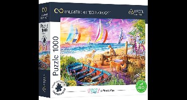 Pz. Vakantietijd: Blick auf Segelboote