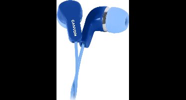 Canyon EPM-02 Serie - In-ear Koptelefoon - Metaalblauw - Met Microfoon - 1.2m Kabel