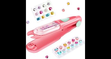 Haarversieringsset met strasssteentjes, fantasiespeelgoed voor kinderen - Bling haarversieringsset voor meisjes, haaraccessoires met strasssteentjes voor peuters, haarversieringspen voor kappers, geschikt voor kinderen van 3-8 jaar.