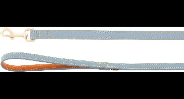 Flamingo - Hond Looplijn Virginia Lichtblauw 1,3m 20mm