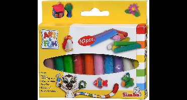 Dickie Toys Art & Fun Kleistaven materiaal - pottenbakken en boetseren - 10stuks